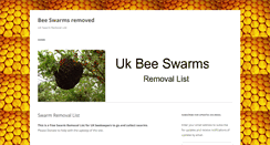 Desktop Screenshot of beeswarms.org.uk