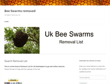 Tablet Screenshot of beeswarms.org.uk